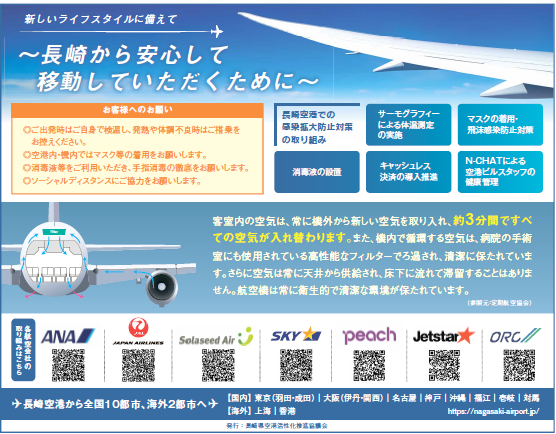 新型コロナウイルス感染拡大防止対策について 21年4月7日更新 長崎県空港活性化推進協議会 新型コロナウイルス感染拡大防止対策について 21年4月7日更新 長崎県空港活性化推進協議会